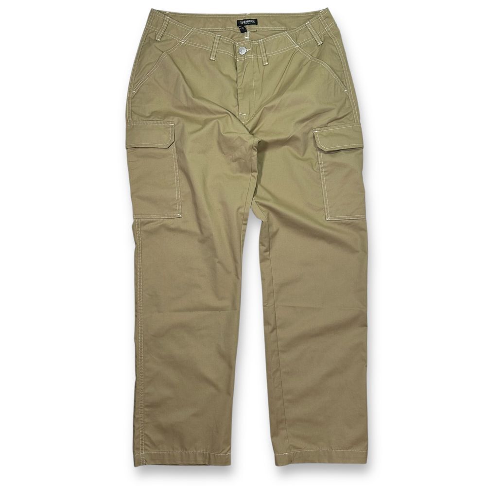NWT True Religion Khaki‎ Cargo Pants Utility Straight Leg Mens 34